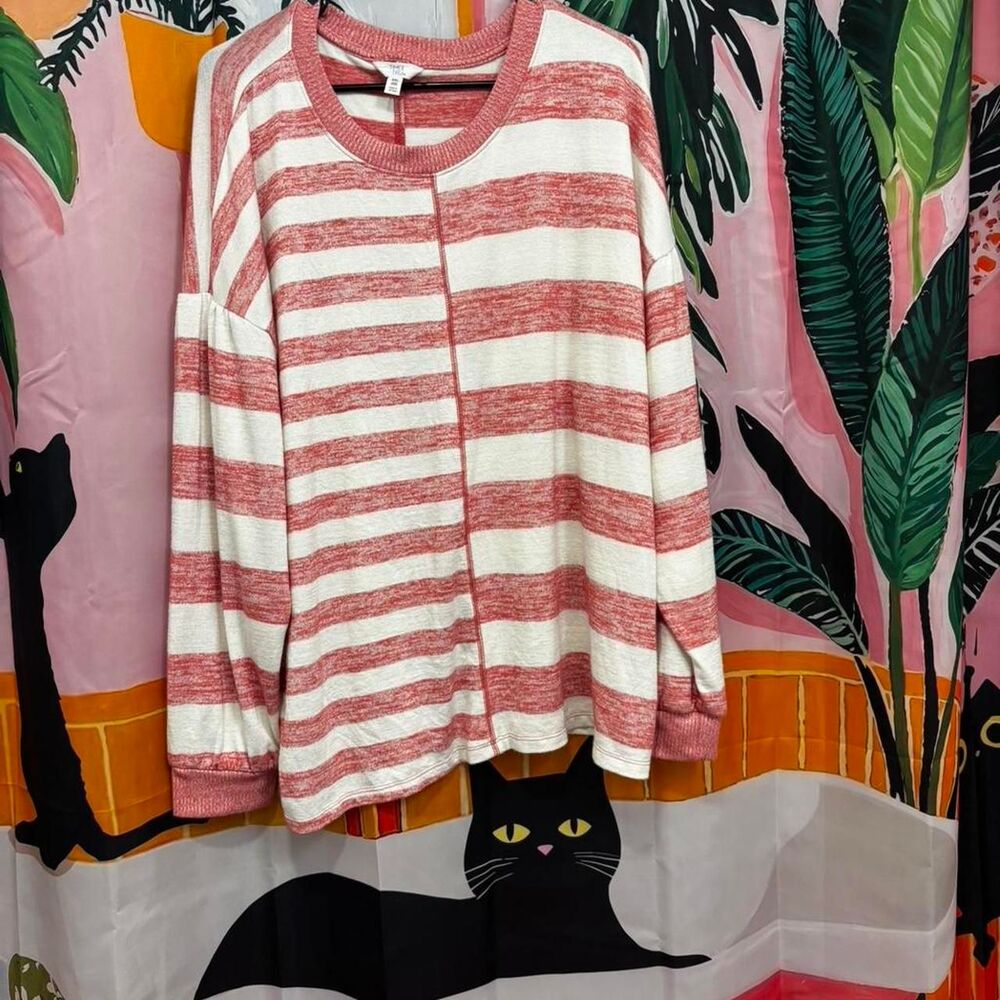 Time-and-tru Women's Striped Sweater